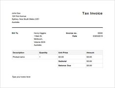 invoice template for mac